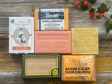 a variety of fragranced French Soap Bars
