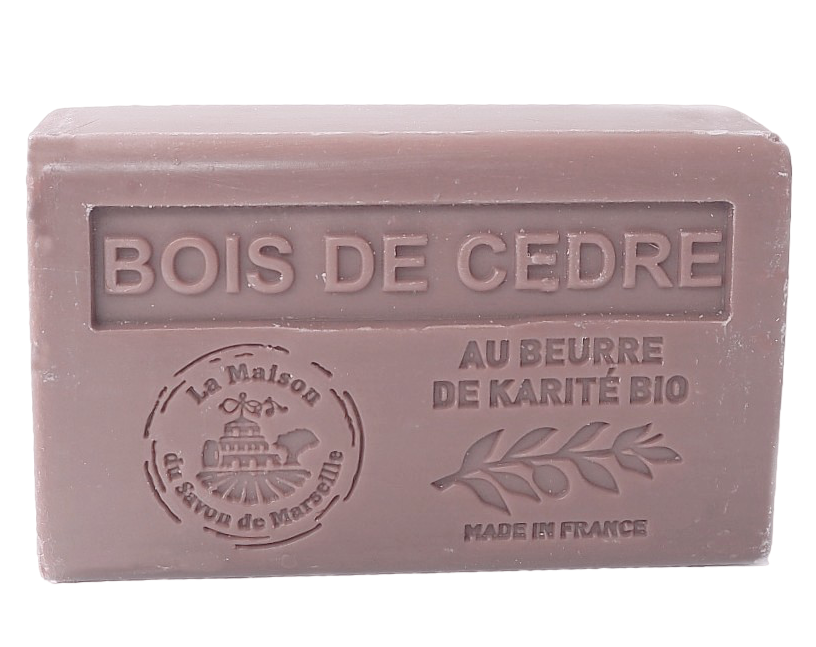 Cedar Wood (Bois de Cedre) French Soap with organic Shea Butter 125g