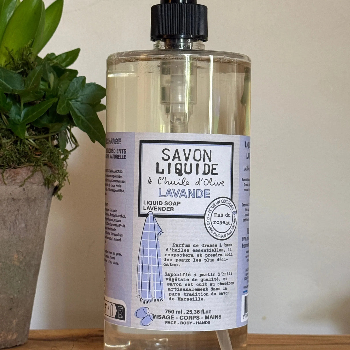 Lavender Liquid Soap with Olive Oil | 750ml