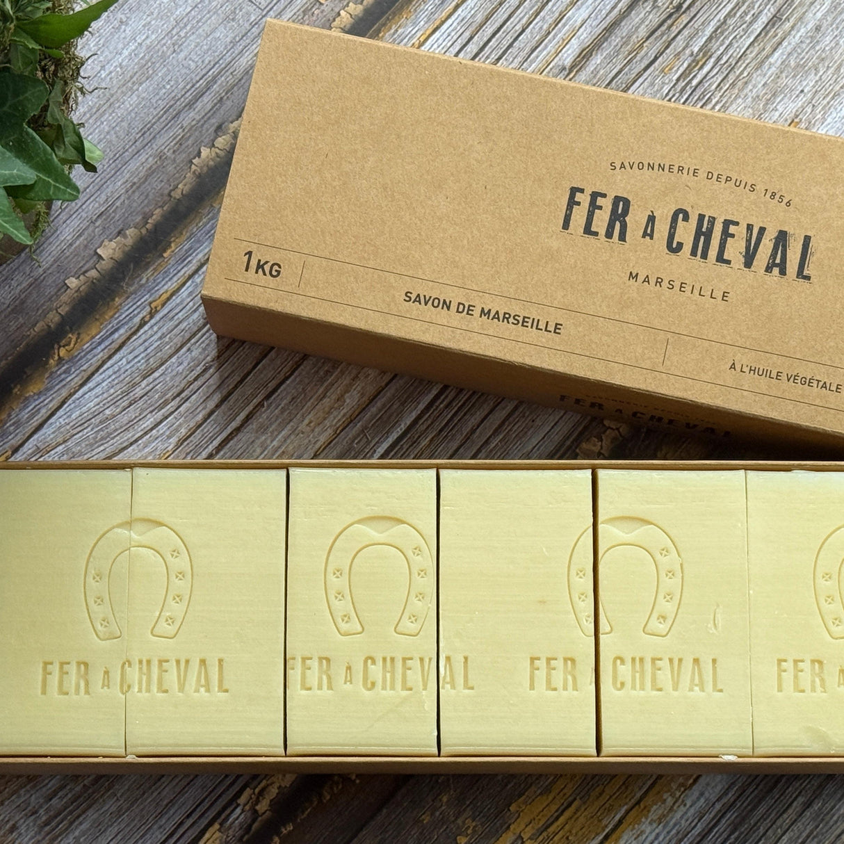 Traditional Savon de Marseille Bar - Natural - 1kg ( 6 Slices )