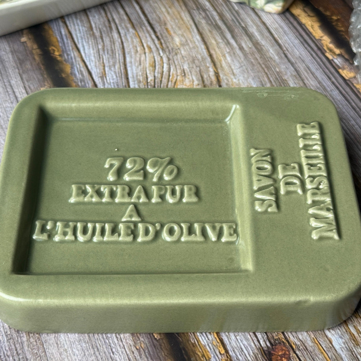 Olive - Ceramic Dish for Marseille Soap Cubes
