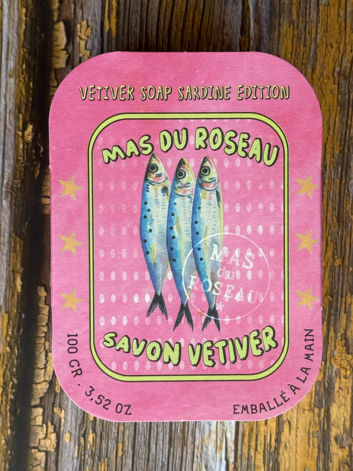 Sardine Shape Soap - Vetiver - 100g
