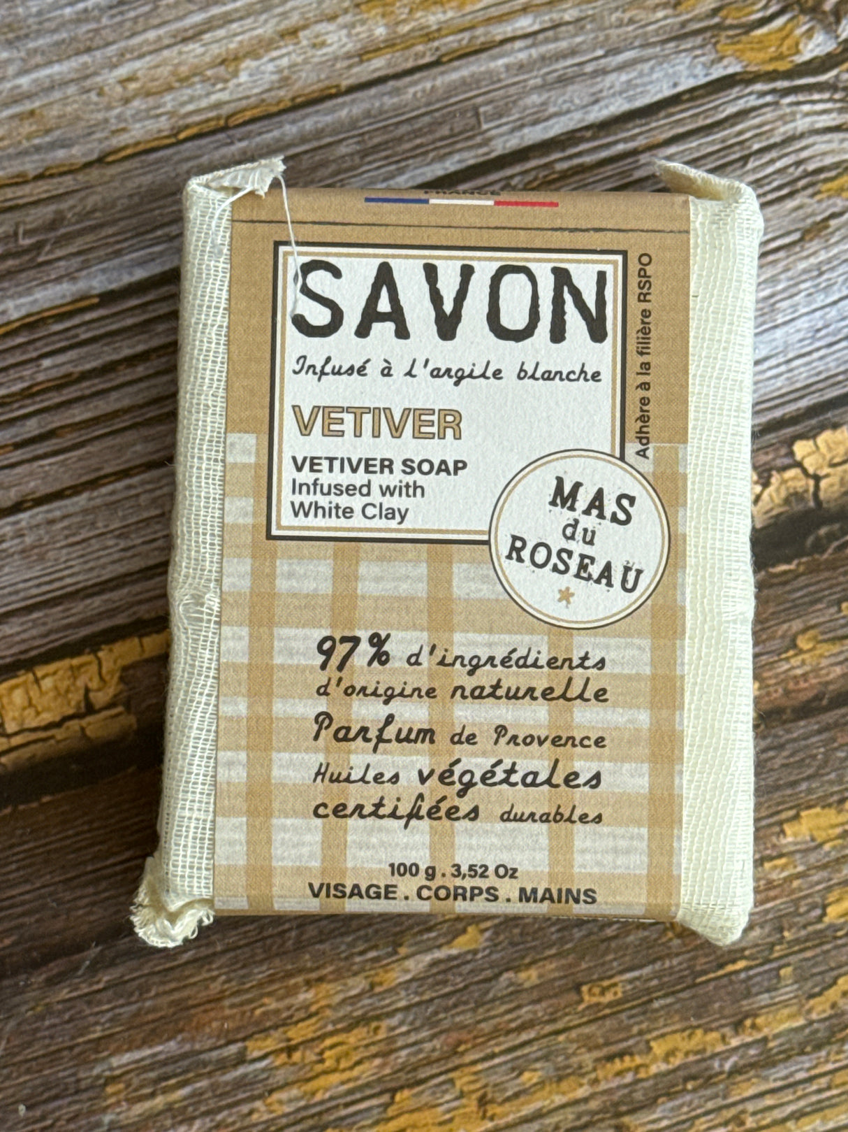 Vetiver - White Clay - 100g