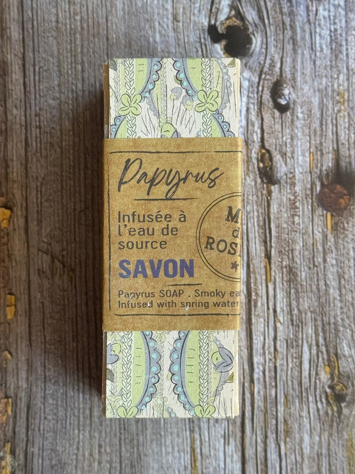 Papyrus Botanical Soap (Earthy Smoky Patchouli Scent) - 100g