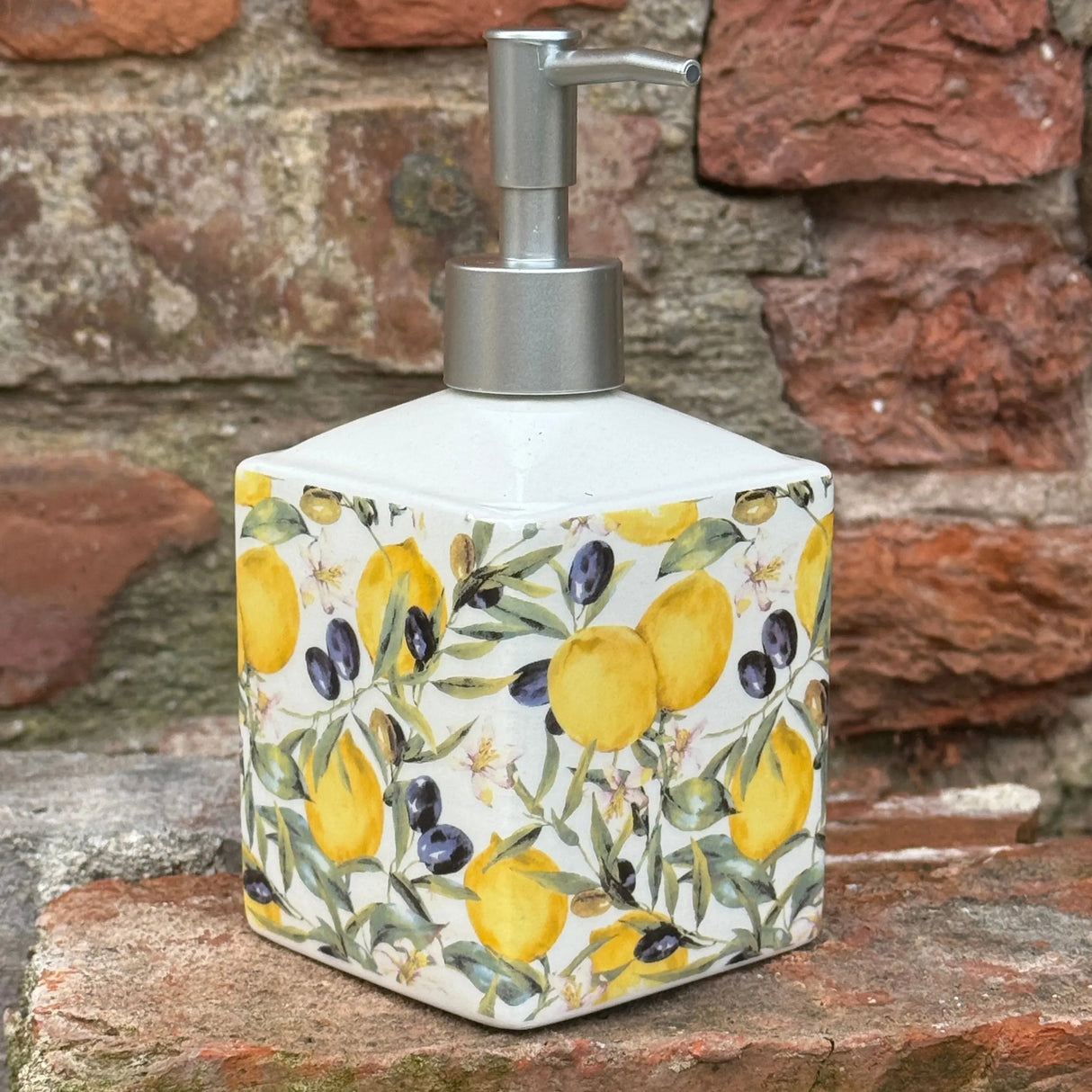 "Lemons" Ceramic Soap Dispenser-Bastide & Olivier-FrenchSoaps