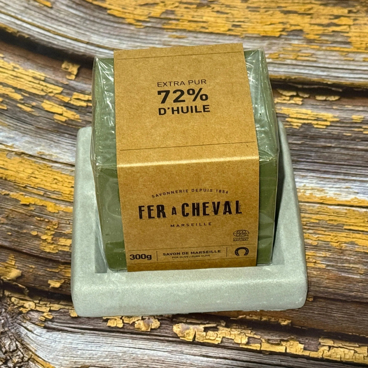 Square Cement Soap Dish-Bastide & Olivier-FrenchSoaps