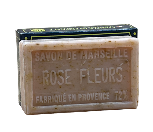 Rose Petal, Exfoliating  Marseille Soap with Shea Butter |  100g