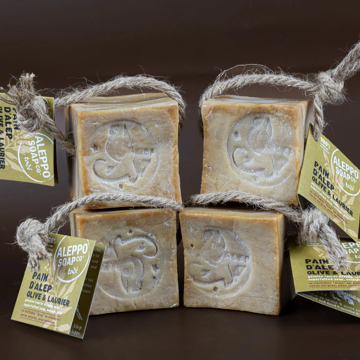 TADÉ PAYS DU LEVANT Aleppo 100g Cube 4 Pack| for all skin types | 4 x 100g French Soaps UK