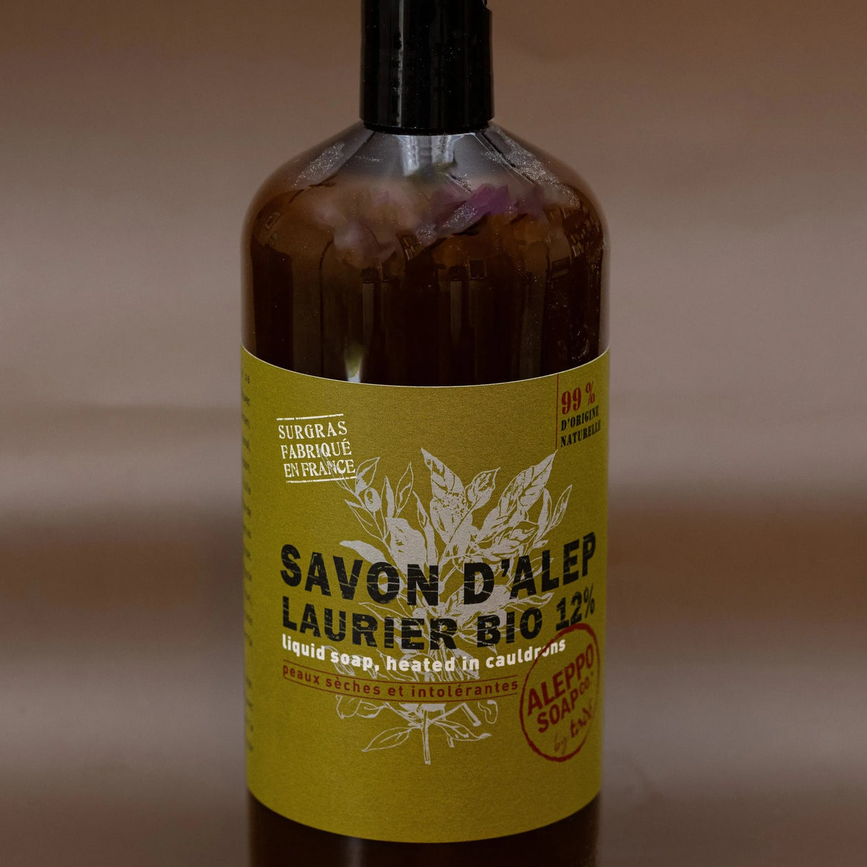 TADÉ PAYS DU LEVANT Aleppo Liquid Soap with 12% Laurel Oil , for Dry and Intolerant Skin | 1ltr French Soaps UK