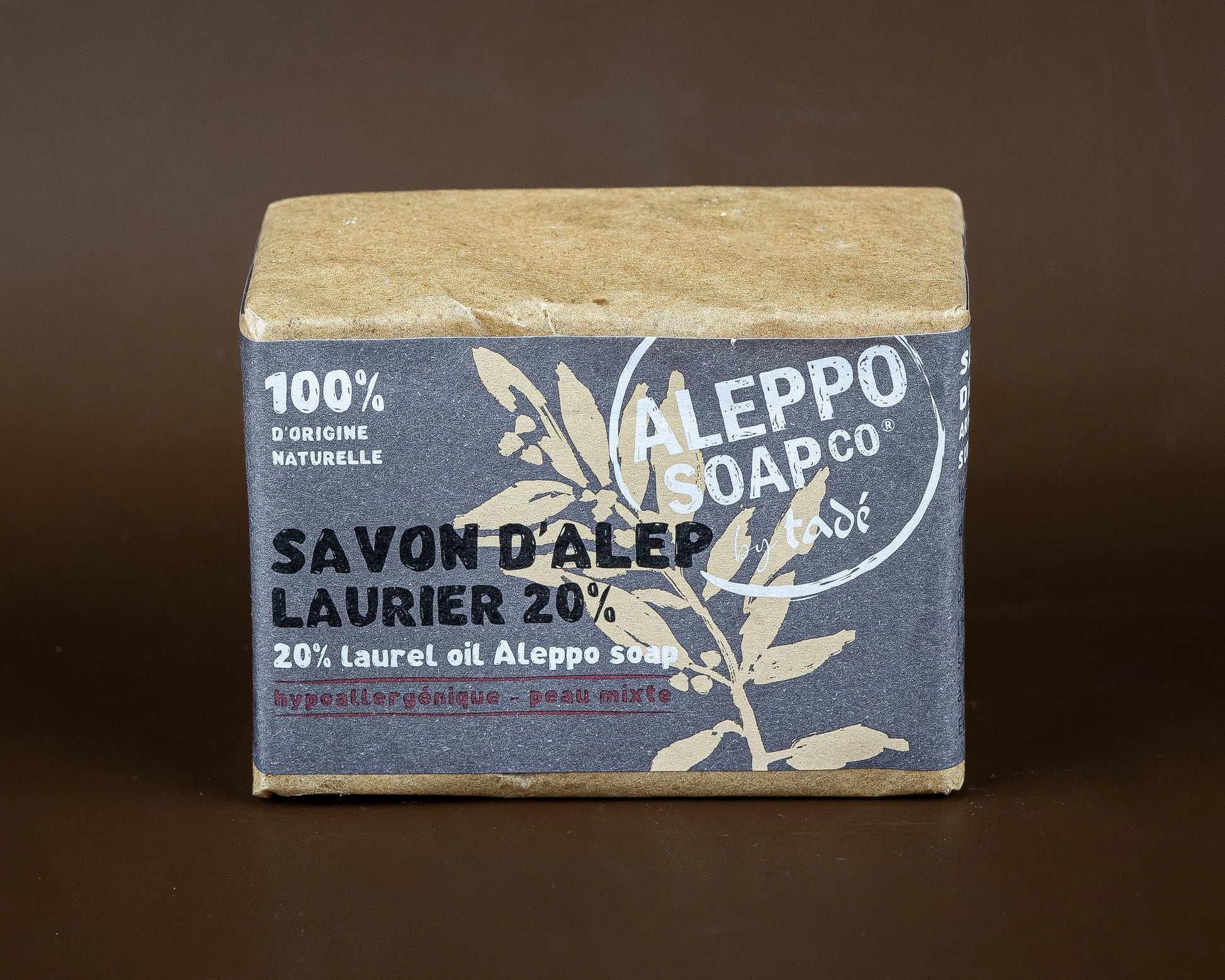 TADÉ PAYS DU LEVANT Aleppo Soap with 20% Laurel Oil | for Sensitive Skin | 200g French Soaps UK