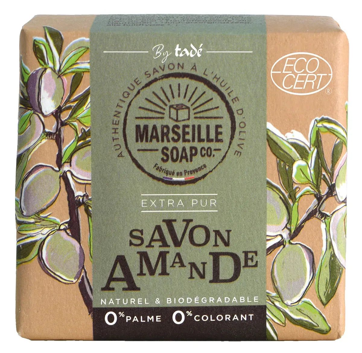 TADÉ PAYS DU LEVANT Almond Marseille Soap with Olive Oil | 100g French Soaps UK