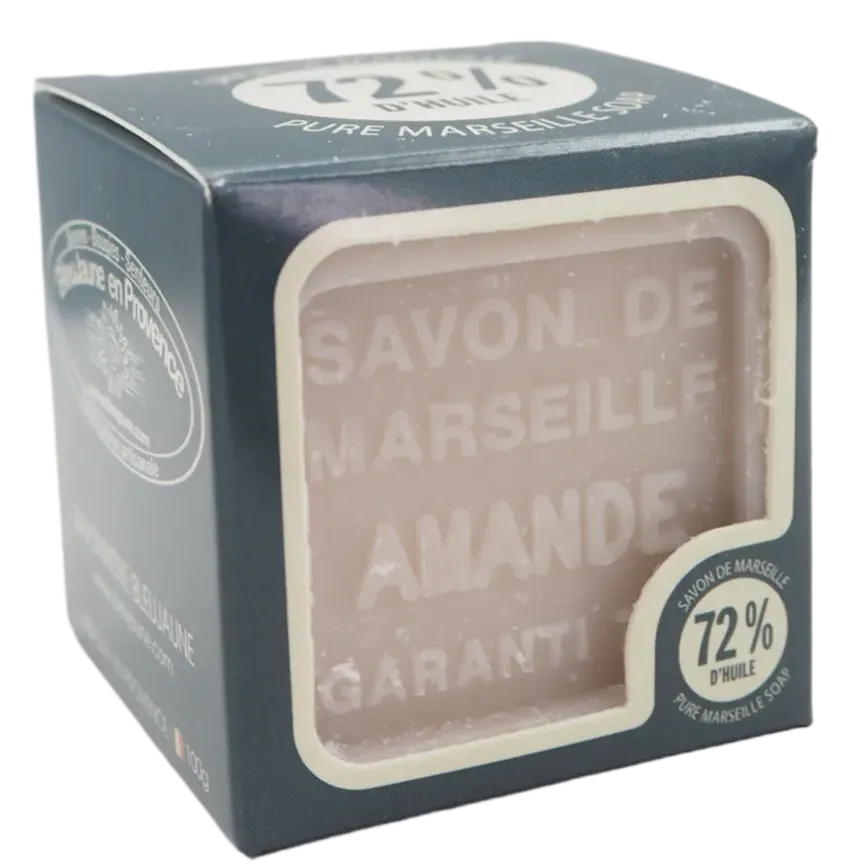 BLEU JAUNE Almond, Shea Butter Marseille Cube | 100g French Soaps UK