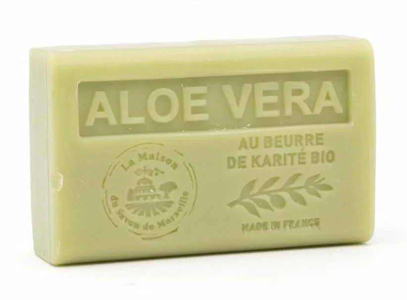 LA MAISON DU SAVON DE MARSEILLE Aloe Vera French Soap with organic Shea Butter 125g French Soaps UK
