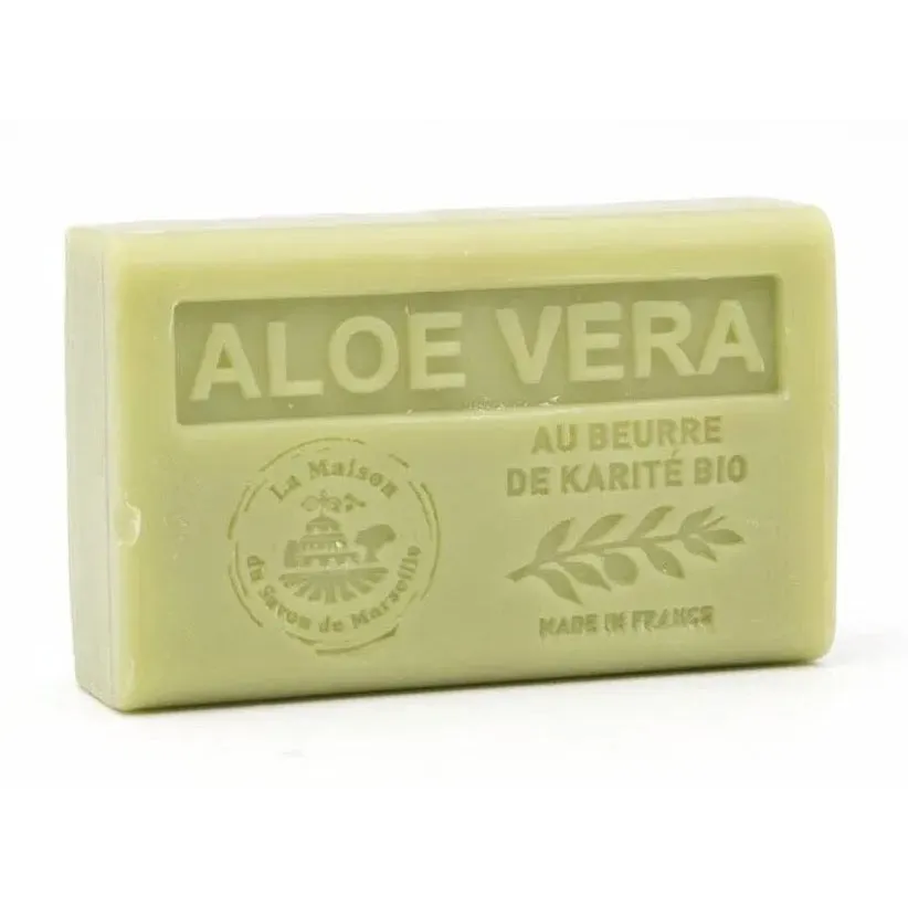 LA MAISON DU SAVON DE MARSEILLE Aloe Vera French Soap with organic Shea Butter 125g French Soaps UK