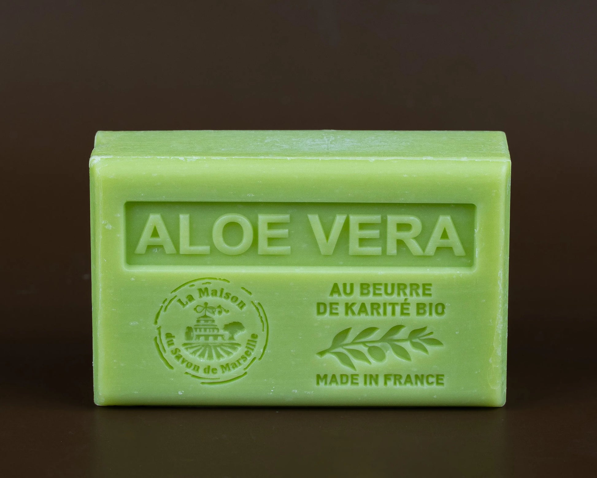 LA MAISON DU SAVON DE MARSEILLE Aloe Vera French Soap with organic Shea Butter 125g French Soaps UK