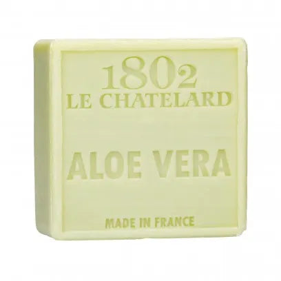 LE CHATELARD 1802 Aloe Vera Marseille Soap, 72% Coconut, Olive and Almond Oil, 100g | PALM FREE French Soaps UK