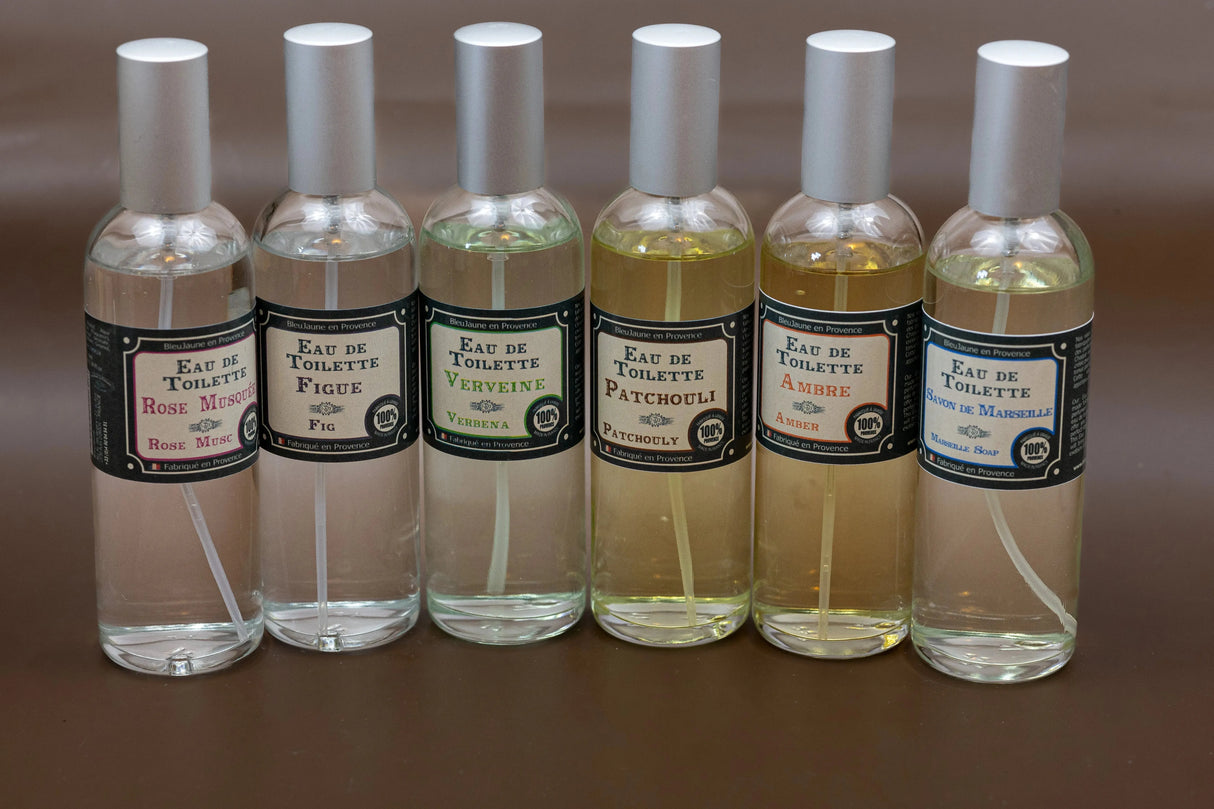 BLEU JAUNE Patchouli, Eau de Toilette from Grasse | 100ml French Soaps UK