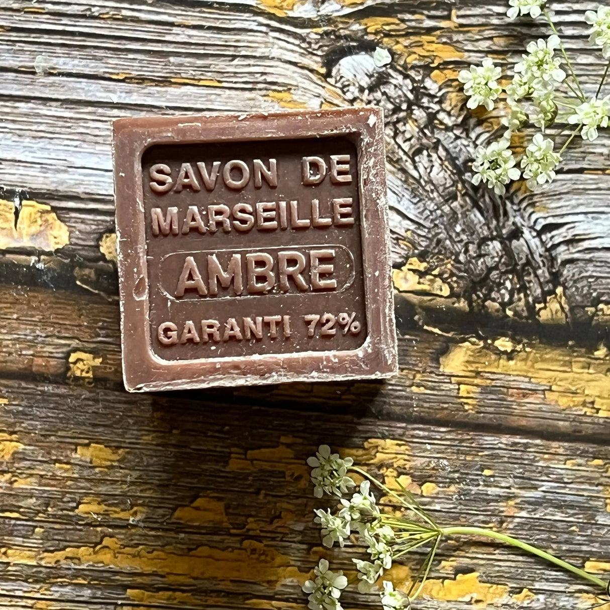 BLEU JAUNE Amber, Shea Butter Marseille Cube | 100g French Soaps UK