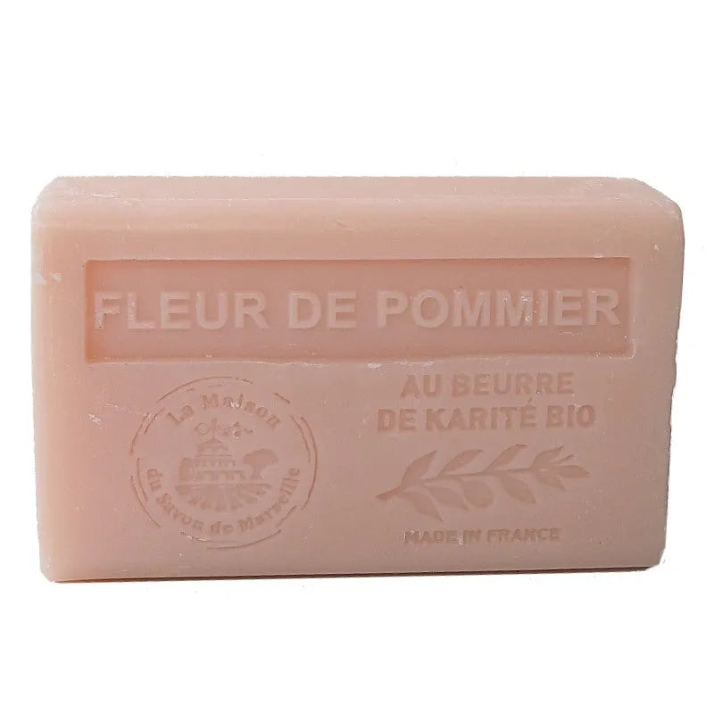 LA MAISON DU SAVON DE MARSEILLE Apple Blossom French Soap with organic Shea Butter 125g French Soaps UK