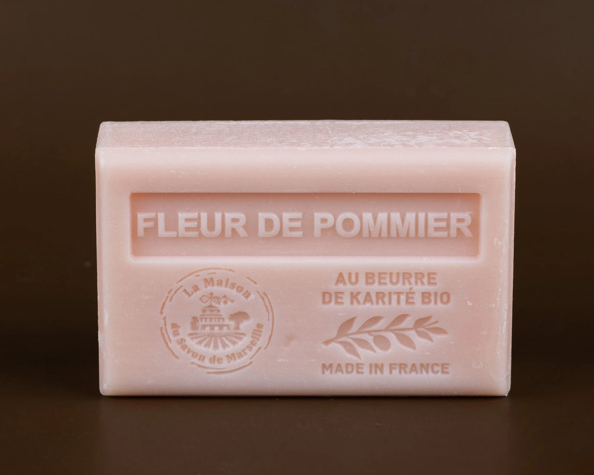 LA MAISON DU SAVON DE MARSEILLE Apple Blossom French Soap with organic Shea Butter 125g French Soaps UK
