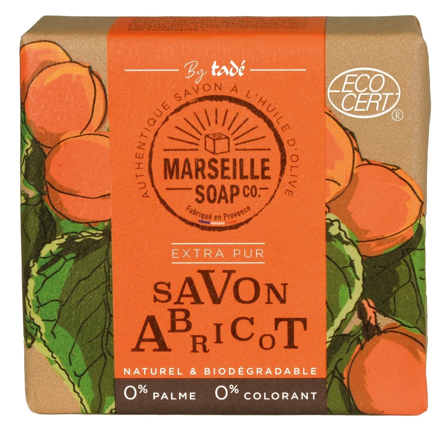 TADÉ PAYS DU LEVANT Apricot, Marseille Soap with Olive Oil | 100g French Soaps UK