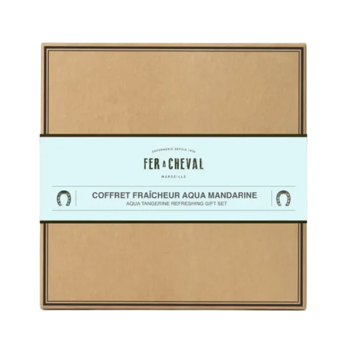 FER A CHEVAL Aqua Mandarin Gift Box French Soaps UK