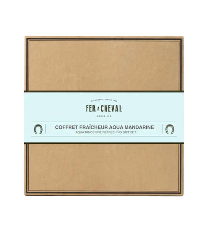 FER A CHEVAL Aqua Mandarin Gift Box French Soaps UK