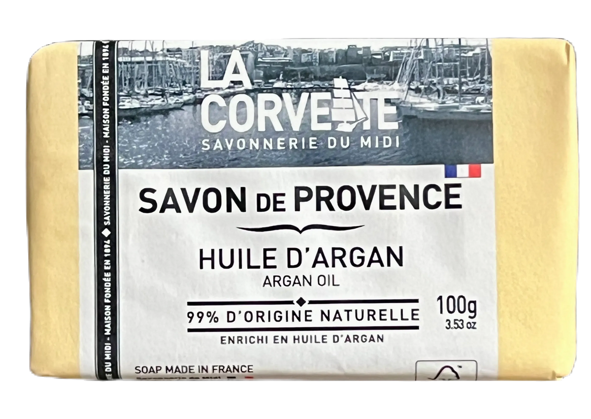 LA CORVETTE Argan enriched, Savon de Provence, 100g French Soaps UK
