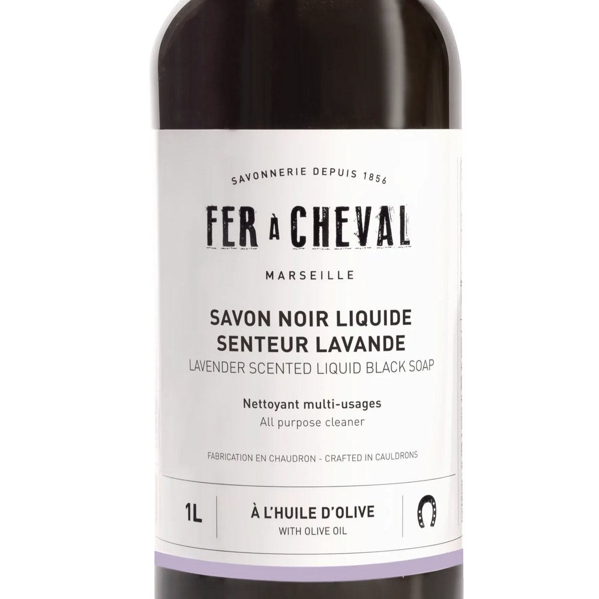 FER A CHEVAL Black Liquid Soap, Olive Oil & Lavender | 1L French Soaps UK