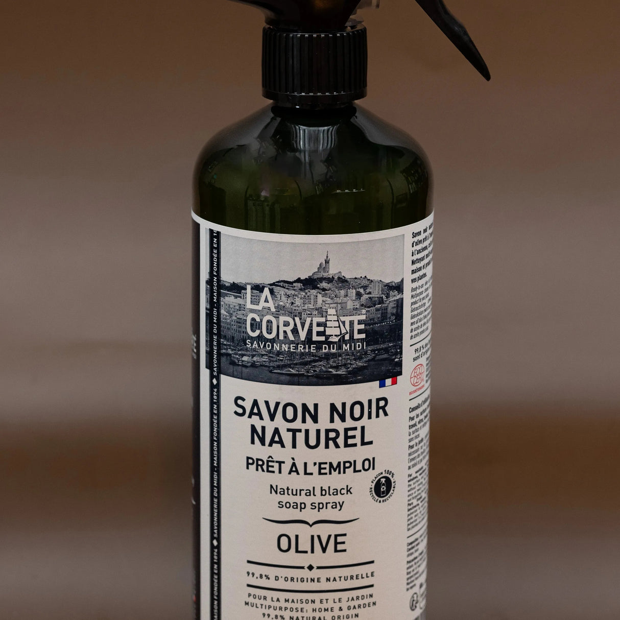 LA CORVETTE Black Soap Spray, Olive Oil | 750ml French Soaps UK