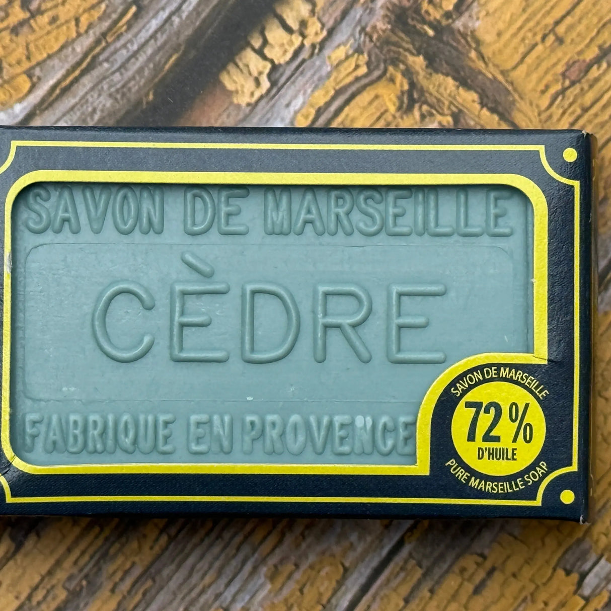 BLEU JAUNE Blue Cedar, Marseille Soap with Shea Butter | 100g French Soaps UK
