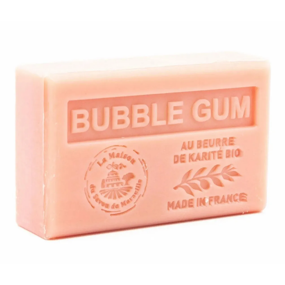 LA MAISON DU SAVON DE MARSEILLE Bubblegum French Soap with Organic Shea Butter, 125g French Soaps UK