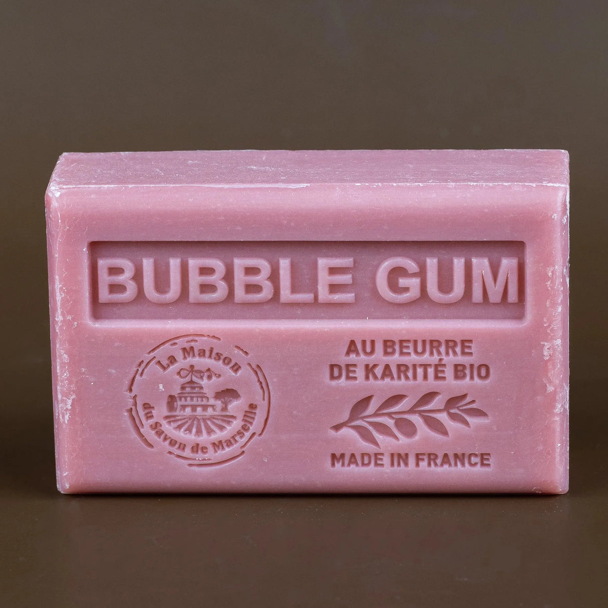 LA MAISON DU SAVON DE MARSEILLE Bubblegum French Soap with Organic Shea Butter, 125g French Soaps UK