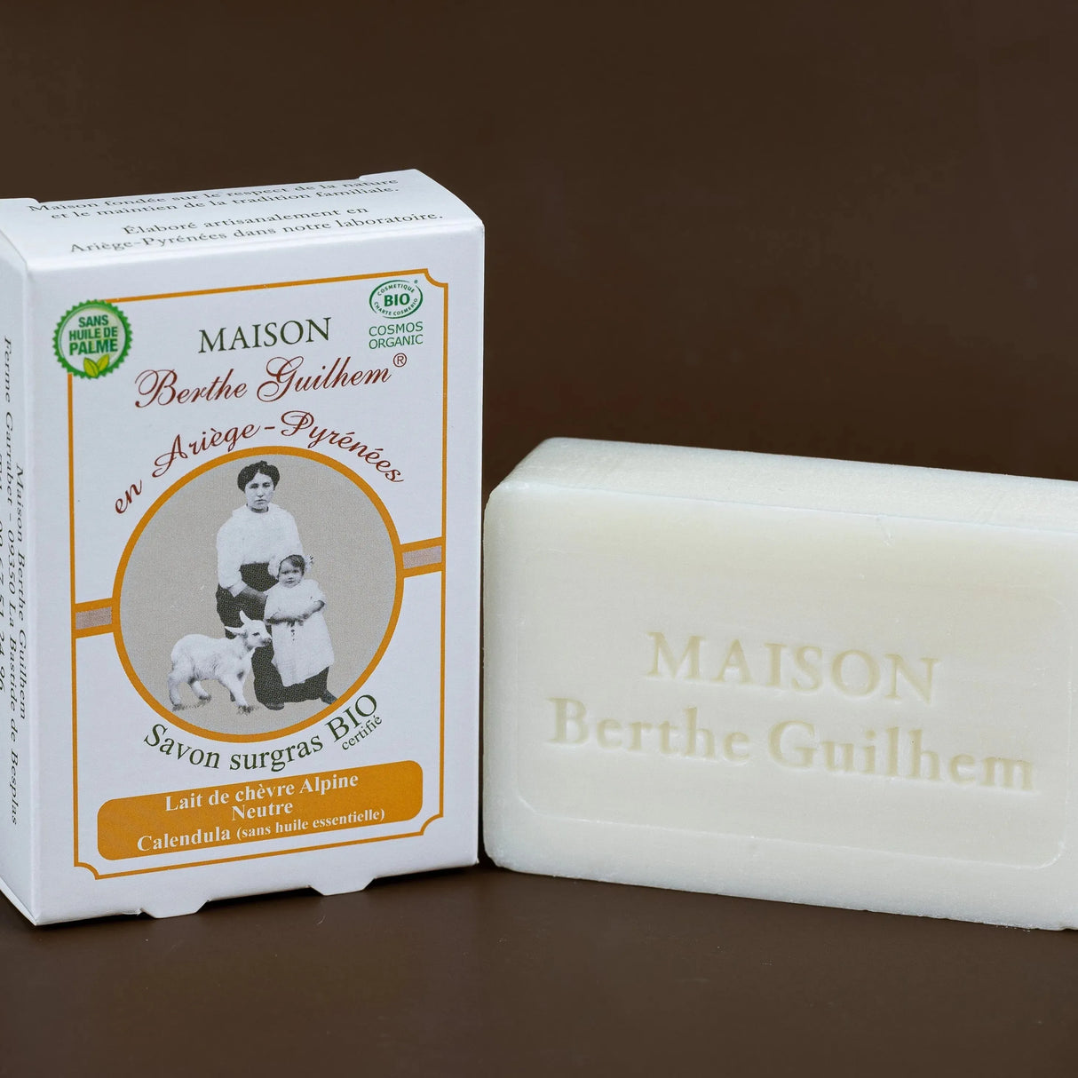 MAISON BERTHE GUILHEM Calendula Oil | Organic Alpine Goat's Milk | 100g French Soaps UK