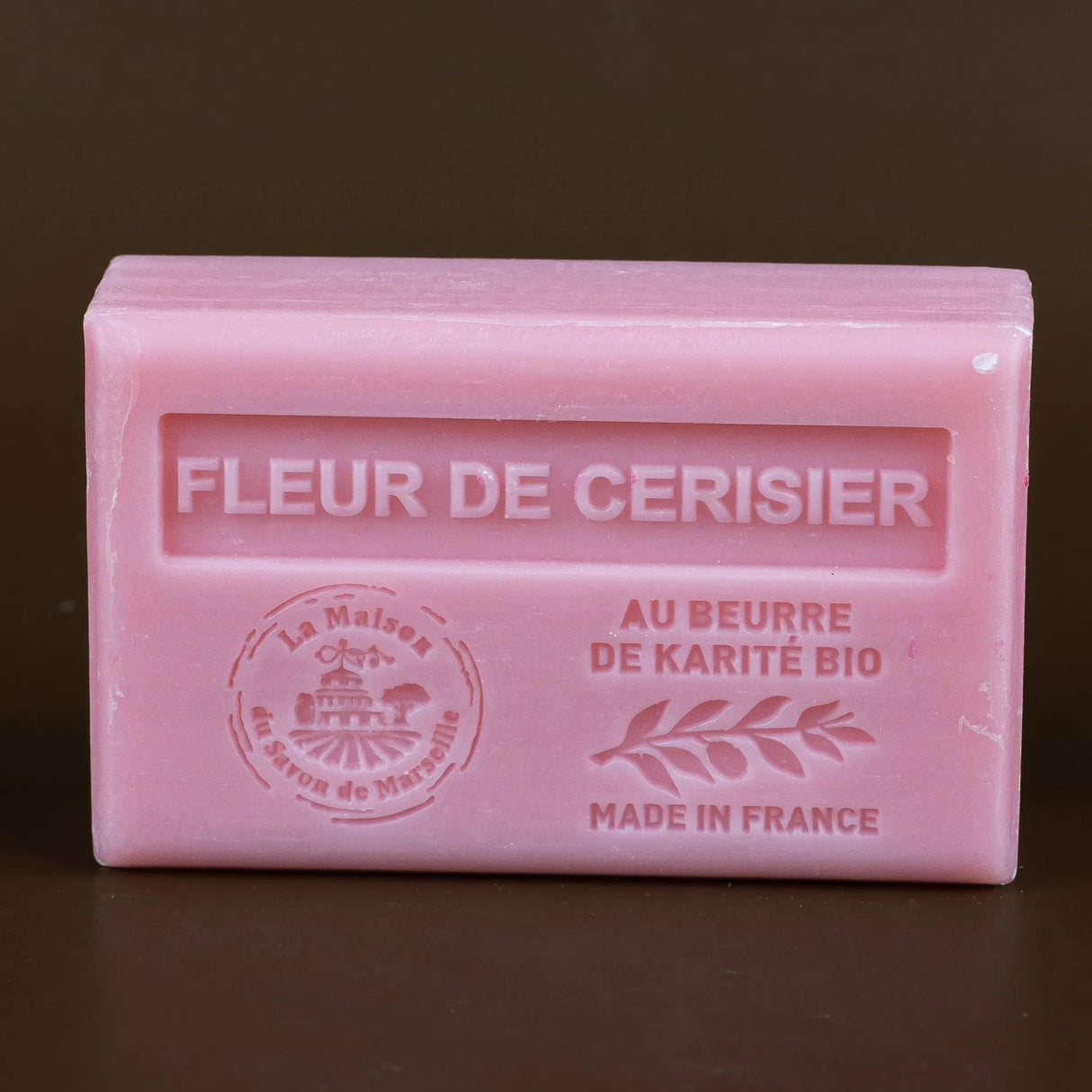 LA MAISON DU SAVON DE MARSEILLE Cherry Blossom French Soap with Organic Shea Butter 125g French Soaps UK