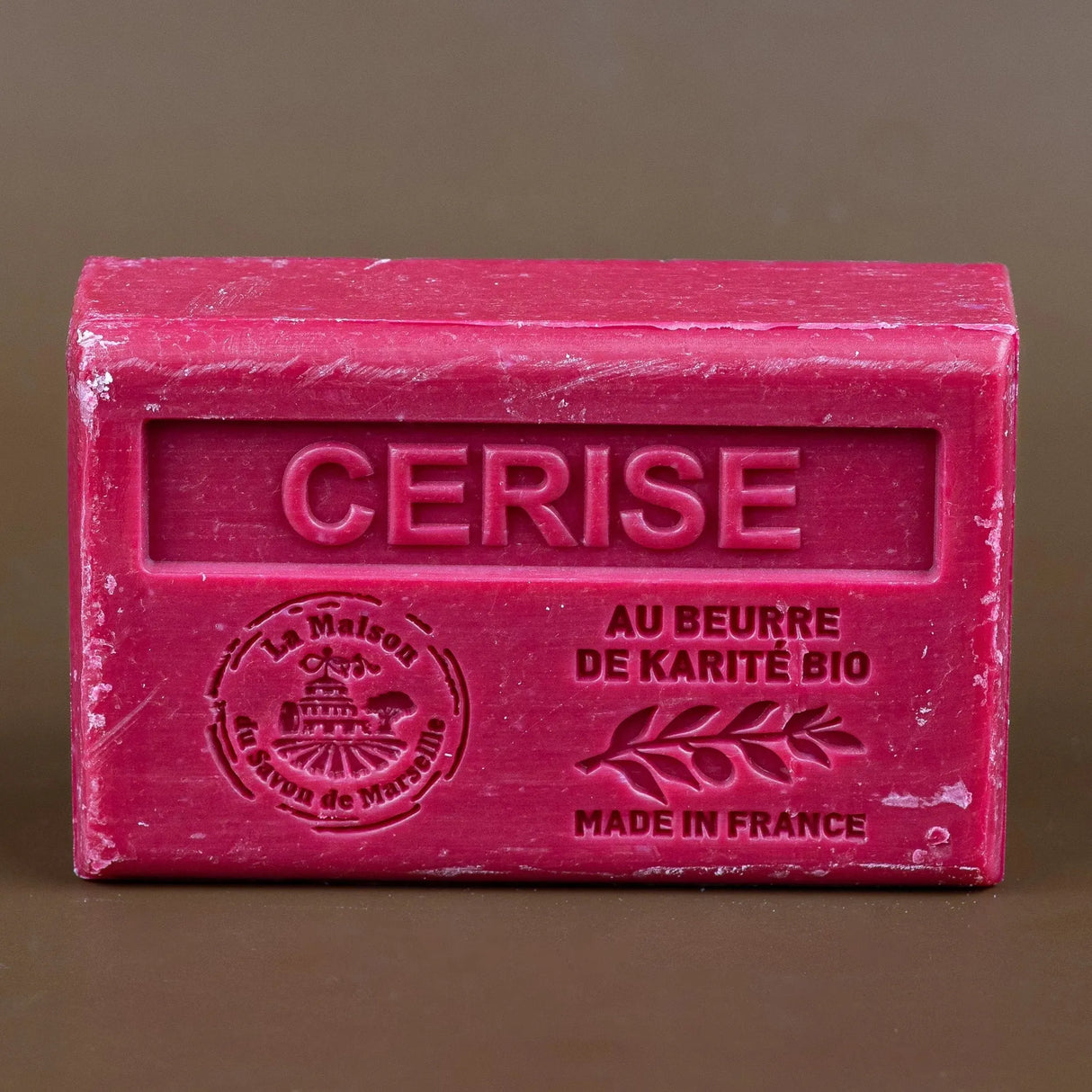 LA MAISON DU SAVON DE MARSEILLE Cherry, French Soap with Organic Shea Butter, 125g French Soaps UK