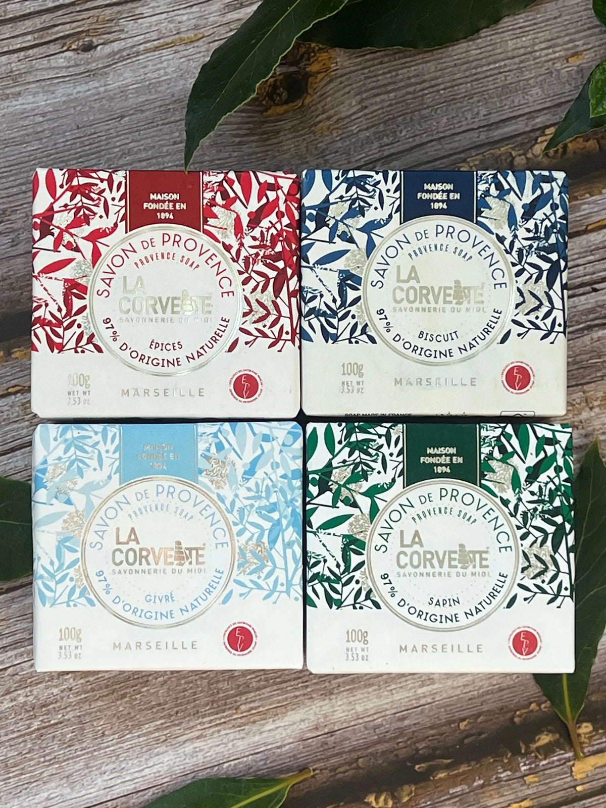 LA CORVETTE Christmas Soap Collection (worth £20), 4 x 100g REDIRECT French Soaps UK