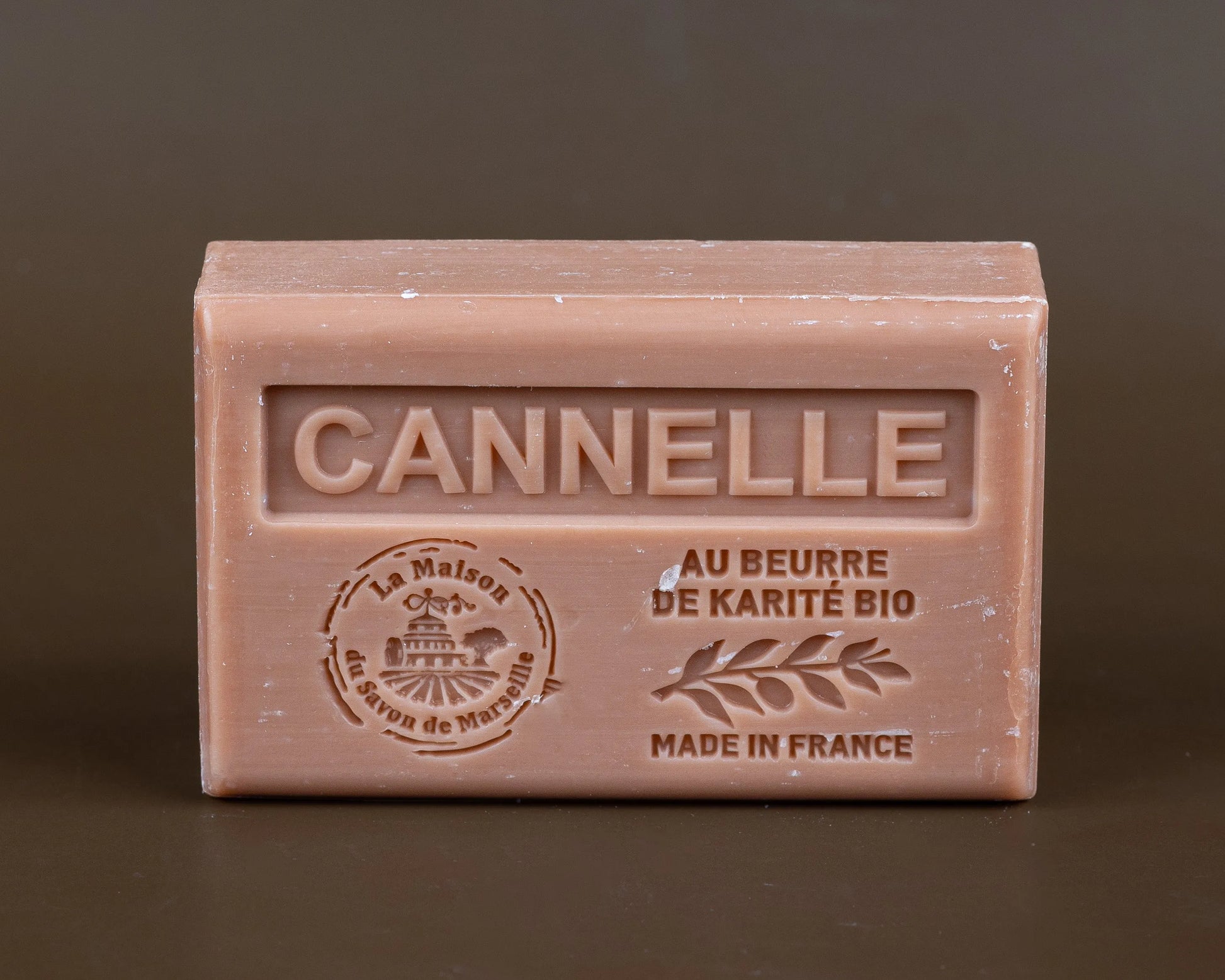 LA MAISON DU SAVON DE MARSEILLE Cinnamon French Soap with organic Shea Butter 125g French Soaps UK