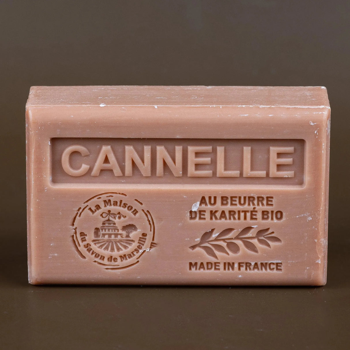 LA MAISON DU SAVON DE MARSEILLE Cinnamon French Soap with organic Shea Butter 125g French Soaps UK