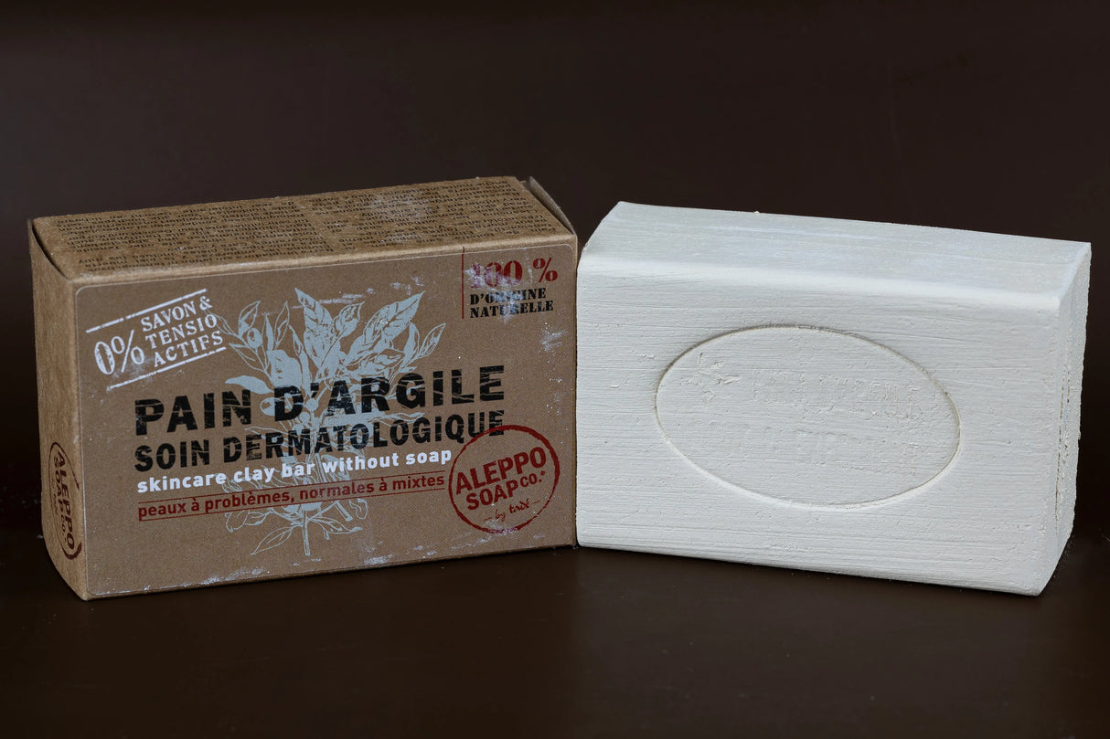 TADÉ PAYS DU LEVANT Clay Cleansing Bar, Soap Free, for all skin types, 320g French Soaps UK