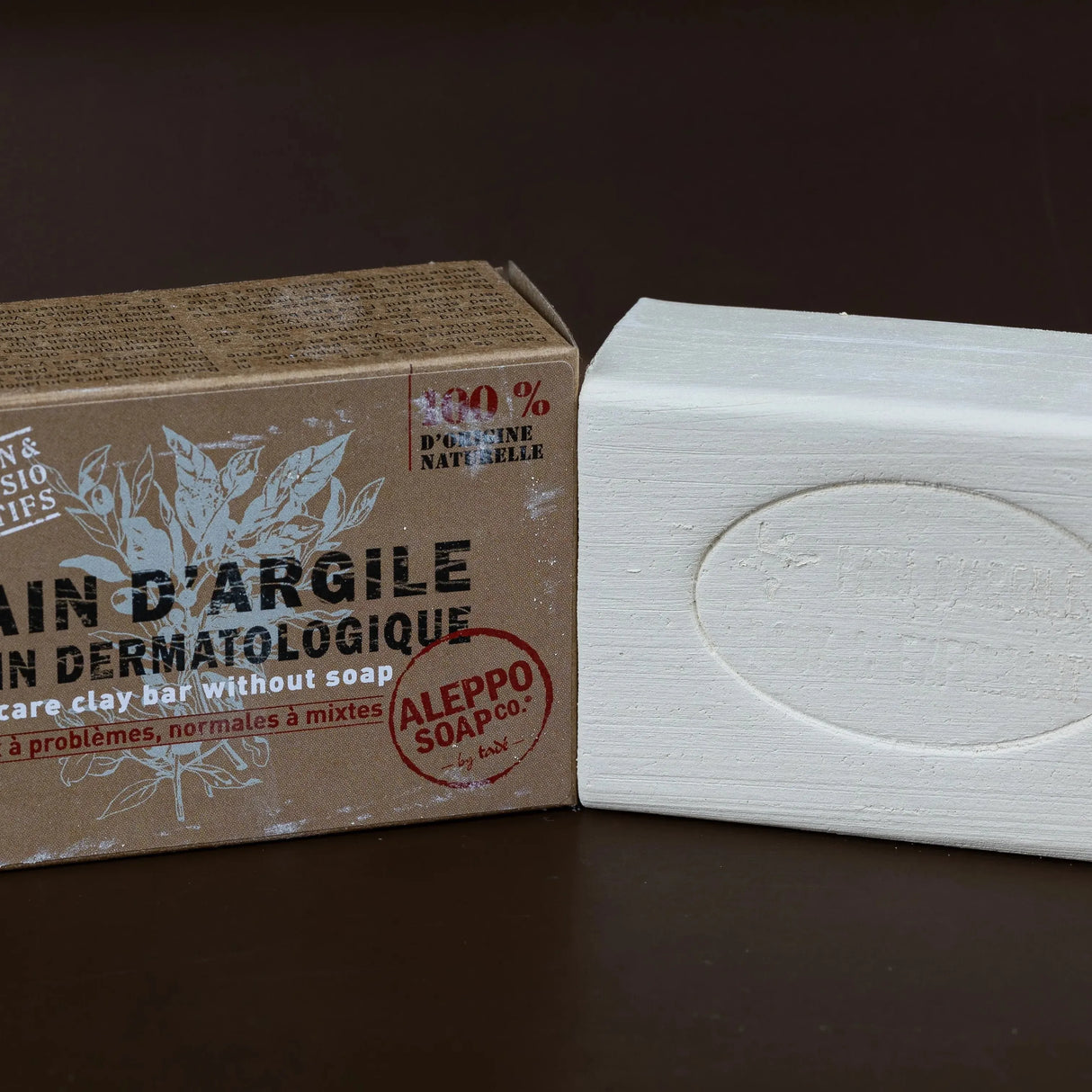 TADÉ PAYS DU LEVANT Clay Cleansing Bar, Soap Free, for all skin types, 320g French Soaps UK