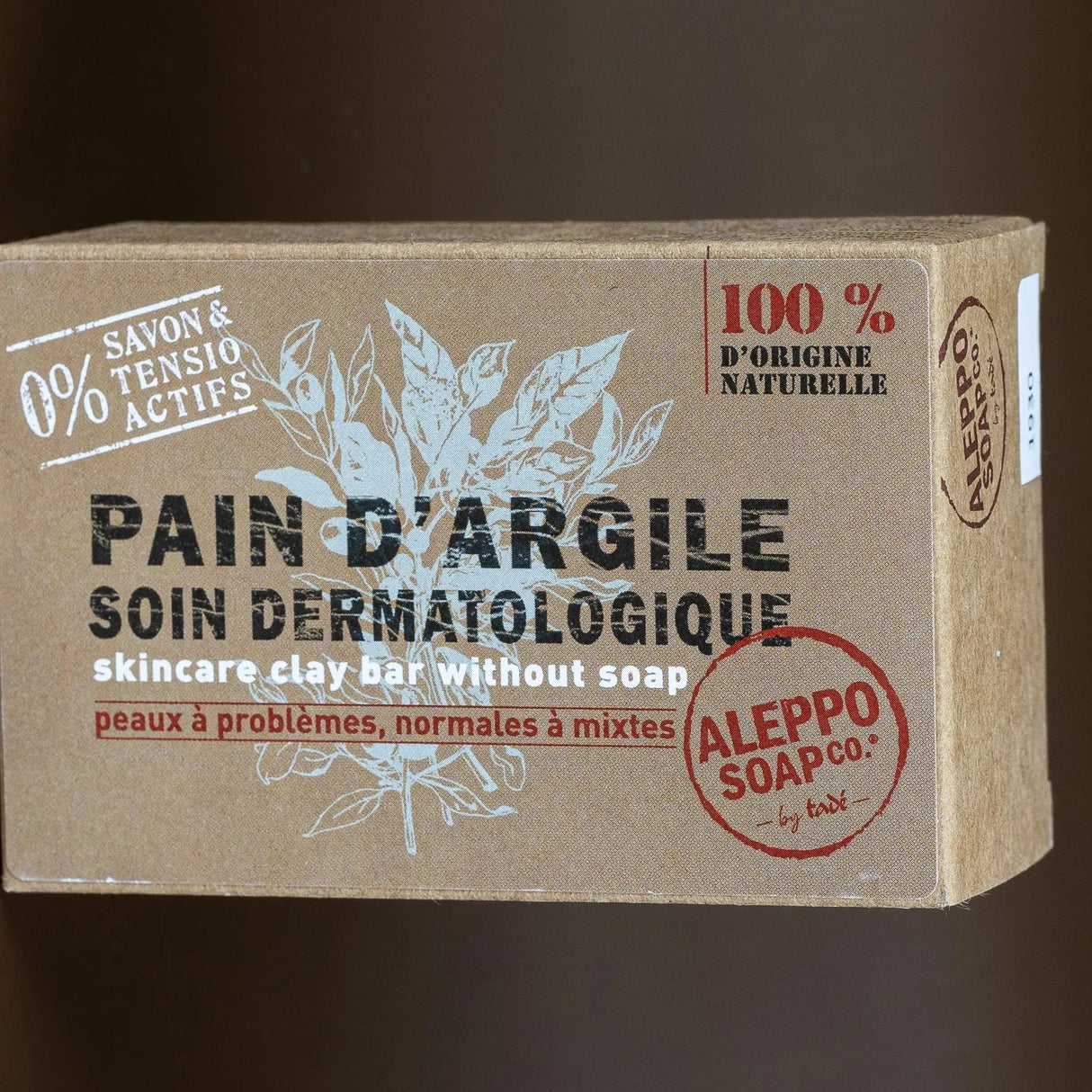 TADÉ PAYS DU LEVANT Clay Cleansing Bar, Soap Free, for all skin types, 320g French Soaps UK
