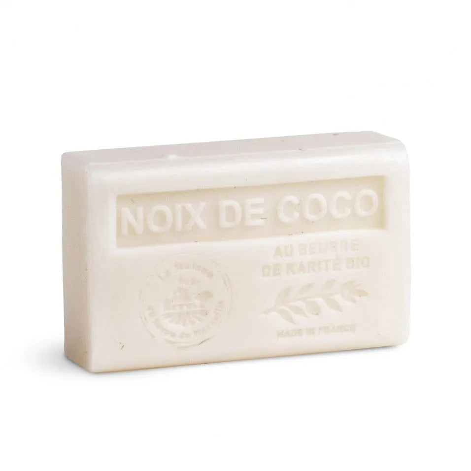 LA MAISON DU SAVON DE MARSEILLE Coconut (Noix De Coco) French Soap with Organic Shea Butter 125g French Soaps UK