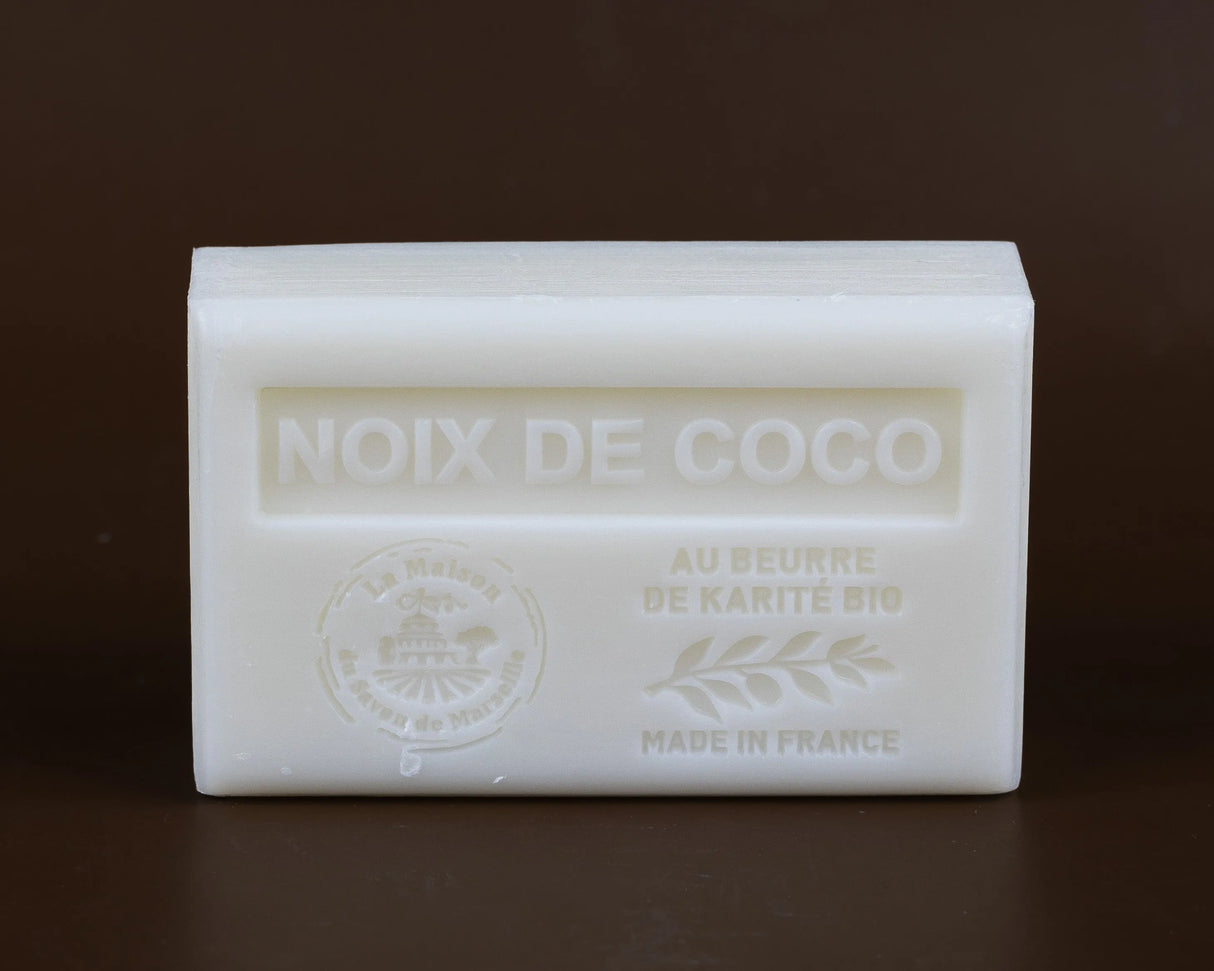 LA MAISON DU SAVON DE MARSEILLE Coconut (Noix De Coco) French Soap with Organic Shea Butter 125g French Soaps UK