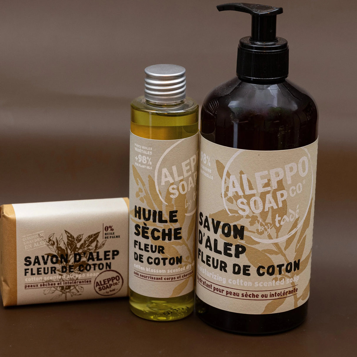 TADÉ PAYS DU LEVANT Cotton Flower Aleppo Liquid Soap, for dry and intolerant skin | 500ml French Soaps UK