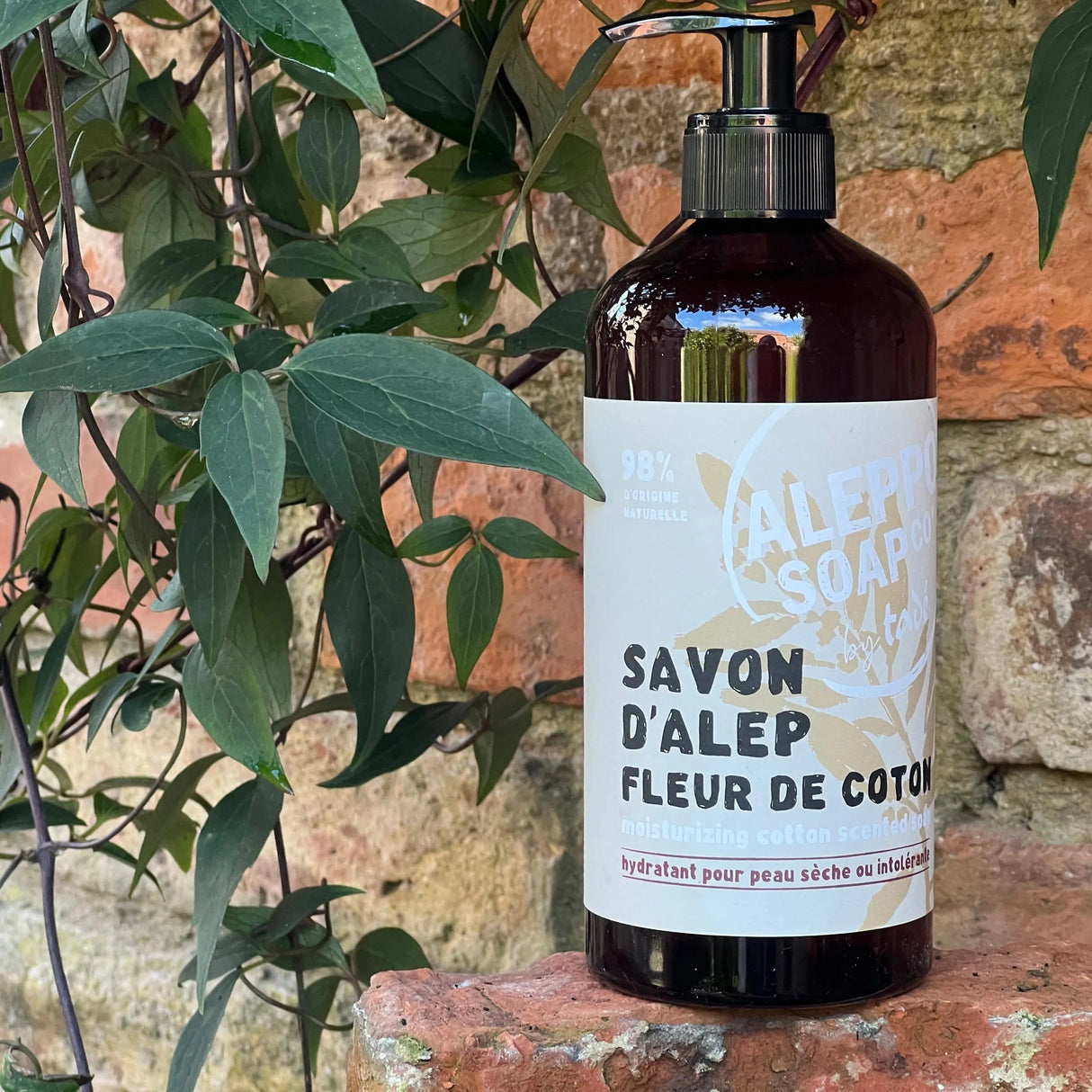 TADÉ PAYS DU LEVANT Cotton Flower Aleppo Liquid Soap, for dry and intolerant skin | 500ml French Soaps UK