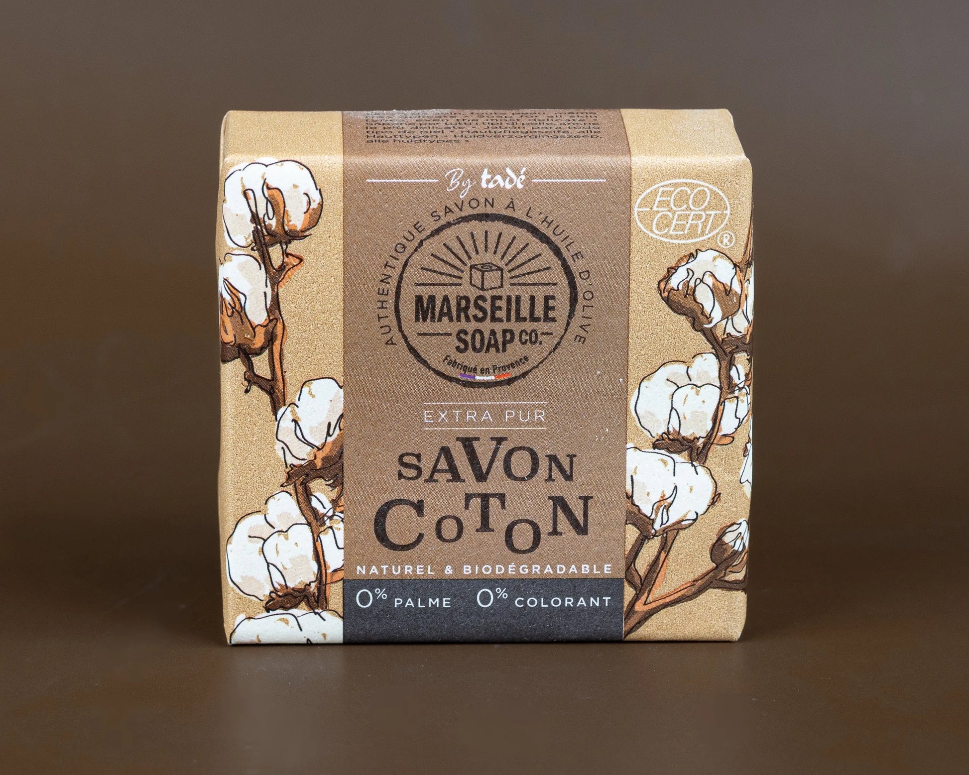 TADÉ PAYS DU LEVANT Cotton Flower Marseille Soap with Olive Oil | 100g French Soaps UK