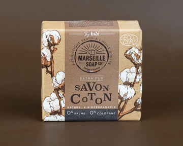TADÉ PAYS DU LEVANT Cotton Flower Marseille Soap with Olive Oil | 100g French Soaps UK