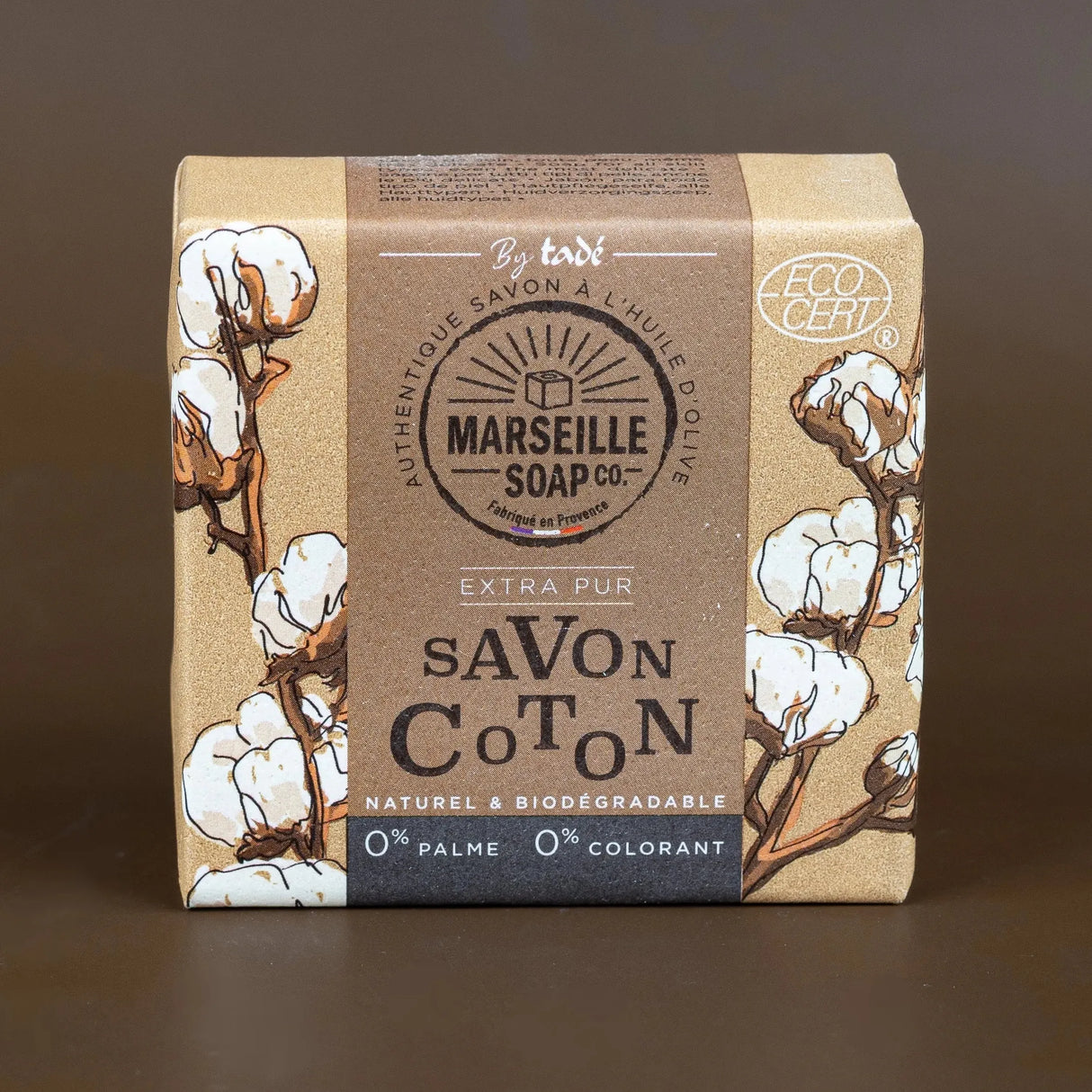 TADÉ PAYS DU LEVANT Cotton Flower Marseille Soap with Olive Oil | 100g French Soaps UK