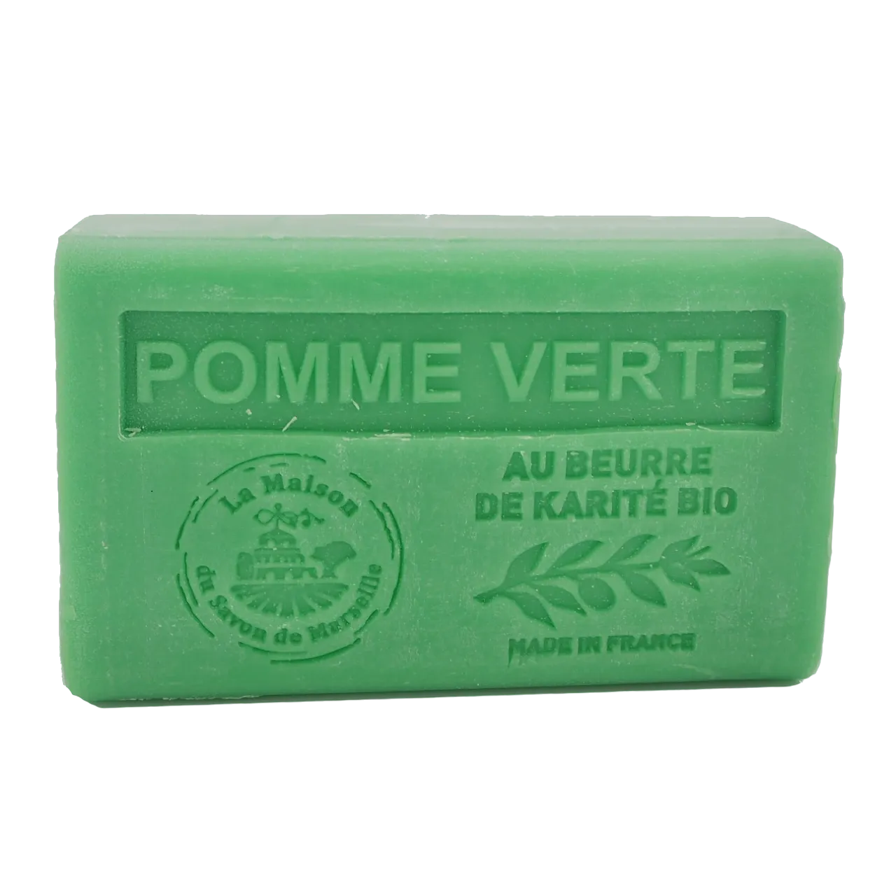 LA MAISON DU SAVON DE MARSEILLE Crisp Apple French Soap with organic Shea Butter 125g French Soaps UK